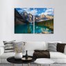 Quadro Paisagem Montanhas Lago Natureza decorativo em Tecido - 3