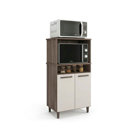 Kit 2 Forno Ana Cozinha Balcão Multiuso 2 Portas