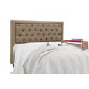 Ver imagem 1 de Cabeceira Cama Box Estofada Casal Casal Baronesa Suede Bege - Simbal
