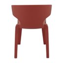 Ver imagem 3 de Cadeira Tramontina Marilyn em Polietileno Laranja Caqui