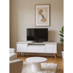 Rack 180cm Mdf Branco Dallas - On Móveis - 1