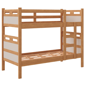 Beliche Bicama Solteiro Vira 2 Camas Jaspe 100% Mdf Proteção:cinamomo/off White