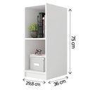 Ver imagem 2 de Nicho Torre Organizadora para Quarto Infantil Marrom Caemmun