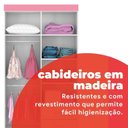 Ver mais imagens de Guarda-Roupa Infantil 4 Portas Doce Infância Branco/Rosa