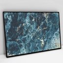 Ver imagem 1 de Quadro Decorativo em Canvas Abstrato Azul Celeste TaColado Moldura Flutuante 4,5cm Preta 90 x 60cm