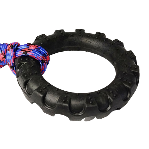 Brinquedo para cães Puxador Com Corda 12mm Pneu Hard (GG)