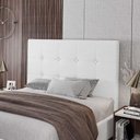 Ver imagem 6 de Cabeceira Cama Box Casal King Size Luana 193cm Sintético Branco