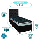 Ver imagem 3 de Cama Box + Colchão Solteiro D28 Conforto Paropas + Cabeceira Estofada