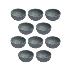 Kit 10 Cumbuca Pedra Sabão Tigela Bowl Para Caldo Sopa 300ml - 1