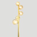 Ver imagem 4 de Abajur Coluna Piso Figo Ouro com Globo de Vidro Ambar