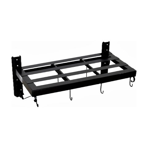 Paneleiro Suporte Para Panelas Aço Carbono N01 Pequeno Preto Ouro Minas
