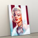 Ver imagem 2 de Quadro Decorativo Marilyn Monroe 40x60cm em Tecido Canvas