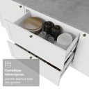 Ver imagem 6 de Balcão de Cozinha 80 cm 2 Gavetas (sem Tampo) Branco Vik Madesa