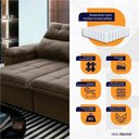 Ver mais imagens de Sofá Retrátil Reclinável Verona 2,00m Suede Velut Marrom Claro Molas Ensacadas - King House