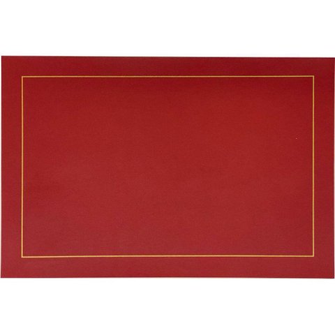Jogo 12 Americano Classic Pu 45x30cm Bordô