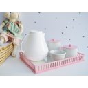 Ver imagem 1 de Kit Higiene Porcelanas Menina Rosa Bebê Térmica Quarto Maternidade Decoração