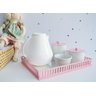 Kit Higiene Porcelanas Menina Rosa Bebê Térmica Quarto Maternidade Decoração - 1