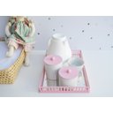 Ver imagem 3 de Kit Higiene Porcelanas Menina Rosa Bebê Térmica Quarto Maternidade Decoração