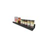 Prateleira Tempero Simples 95 Cm Preto Em Mdf - 1