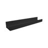 Prateleira Tempero Simples 95 Cm Preto Em Mdf - 3