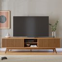 Ver imagem 1 de Bancada Tv Decorativa Sala de Estar Queiroz Freijó G73 - Gran Belo
