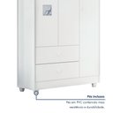 Ver imagem 5 de Quarto de Bebê Berço com Colchão Cômoda Soft e Guarda Roupa 3 Portas Life Tigus Baby