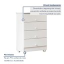 Ver imagem 7 de Quarto de Bebê Berço com Colchão Cômoda Soft e Guarda Roupa 3 Portas Life Tigus Baby