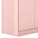 Ver imagem 5 de Jogo de Quarto Infantil Guarda Roupa 2 Portas e Cômoda 4 Gavetas Lua P04 Rose - Mpozenato