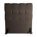Ver imagem 4 de Cabeceira Cama Box Solteiro 98cm Suede Velut Marrom - King House