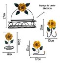 Ver imagem 3 de Kit 4 Peças Organizadores para Banheiro:amarelo
