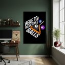 Ver imagem 2 de Quadro Decorativo Sinuca-70x50cm Mold Branca