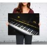 Quadro Piano Teclado Música decorativo Para Sala Quarto - 3