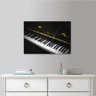 Quadro Piano Teclado Música decorativo Para Sala Quarto - 1