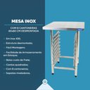 Ver mais imagens de Bancada Mesa 60x60cm 8 Níveis 35x35 Total Inox 430 para Prp-004 - Imeca 7595