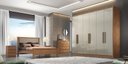 Ver imagem 1 de Guarda Roupa Casal 100% Mdf 6 Portas 6 Gavetas - Linea-cumaru/fendi - Móveis Novo Horizonte