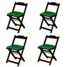 Conjunto Mesa com 4 Cadeiras Madeira Maciça Dobravel 120x70 N&E Loja Verde - 10