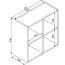 Ver imagem 3 de Nicho de Parede Funcionale Art In Moveis Organizado Multiuso Preto