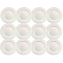 Ver imagem 2 de Kit 12 Sousplat Redondo Branco Polipropileno 33cm Rafimex