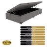 Cama Box Baú Colchão Cashemire New Solteiro King Star - 3