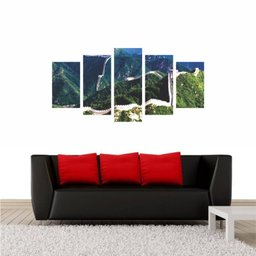 Quadro Muralha Chinesa Decoração Interna 5 Telas 200X100 - 5