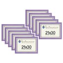 Ver imagem 1 de Kit 10 Molduras Porta Diploma Certificado A4 21x30 Lilás