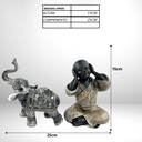 Ver imagem 5 de Kit de Decoração com Buda Surdo e Elefante Energia Positiva