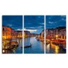 Quadro Veneza Itália Paisagem Decorativo 3 Peças - 2