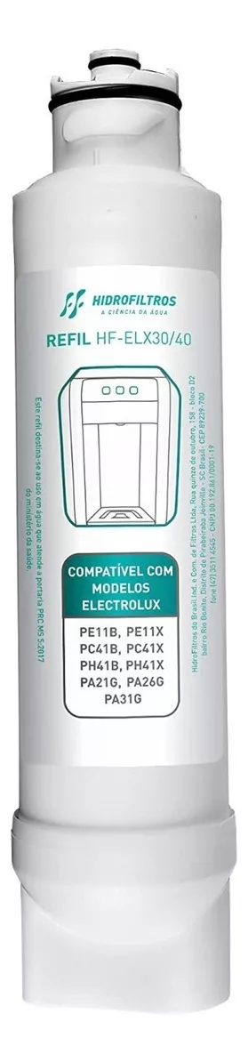 Refil Filtro Água Compatível Pe11x, Pe11b, Pa21g, Pa26g, Pa31g, Pc41b, Pc41x, Ph41b, Ph41x - 2