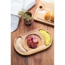 Ver imagem 2 de Petisqueira Tramontina Oval em Madeira Teca com Acabamento Envernizado com Divisórias Tramontina