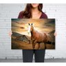 Quadro decorativo Cavalo Marrom do Sertão Art em Tecido - 3