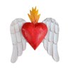 Escultura Sagrado Coração de Jesus Coração Alado Grande - 1