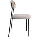 Ver imagem 6 de Kit 06 Cadeiras Decorativas Estofada Sala de Jantar Melina F01 Linho Bege - Lyam Decor