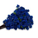 Ver imagem 2 de 18 Hastes Florais Cerejeira Azul Artificial para Sala Escritório
