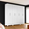 Roupeiro com Pés 8 Portas 236m Branco Savas Jm Móveis - 1